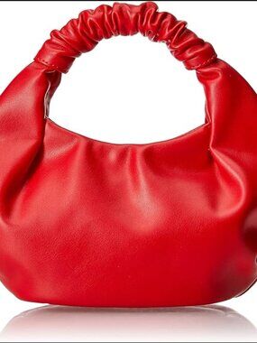 The Drop Women's Addison Soft Volume Top-Handle Bag in Red, Excellent Condition